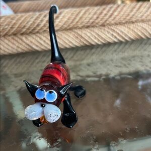 🩷 Cat figurine Murano Glass hand blown